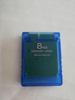 Playstation 2 Memory Card 8 MB Magic Gate Blau Transparent N 1158